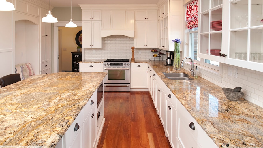 modern kitchen remodeled with custom cabinetry