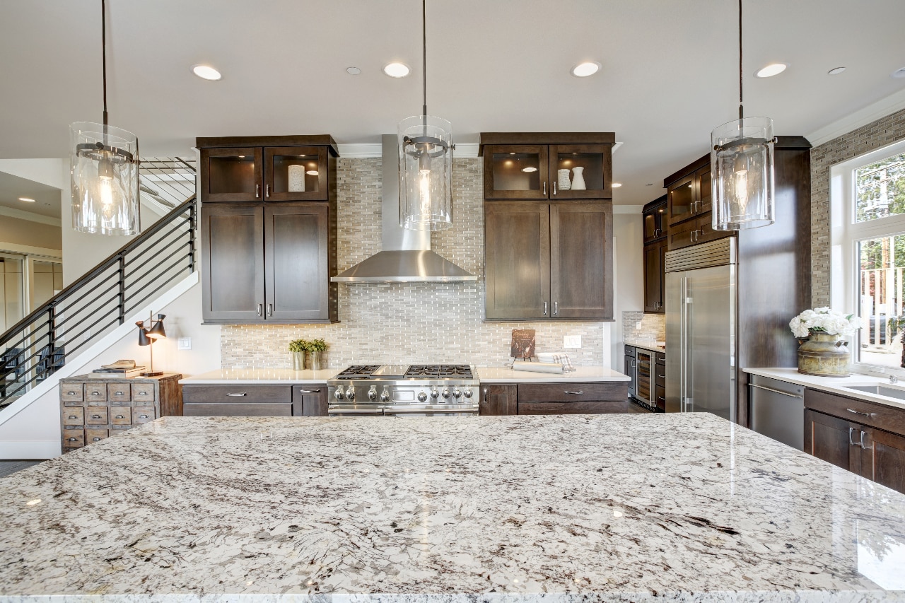 marble countertop kitchen island