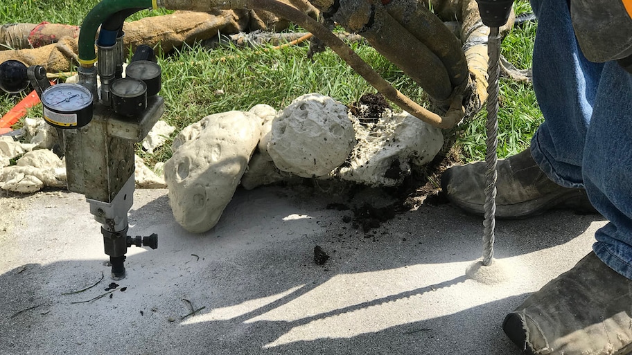 concrete slab leveling using mudjacking