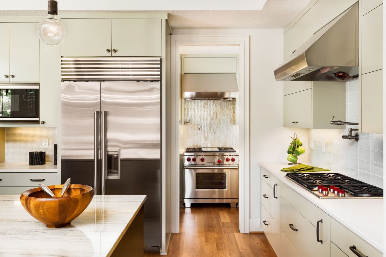 kitchen with new appliances 