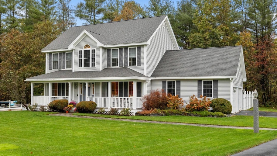 Outdoor view of the modern house