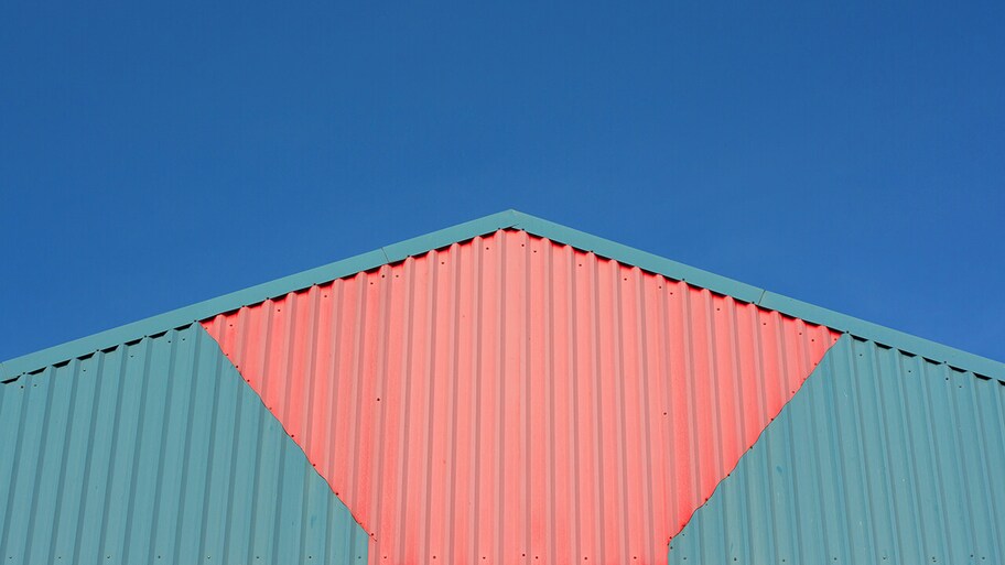 building with painted aluminum siding